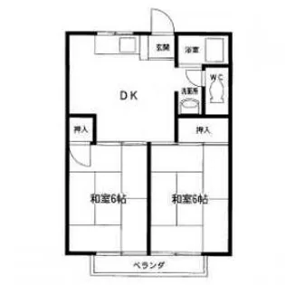 シーサイドハイツ【1階】の間取り