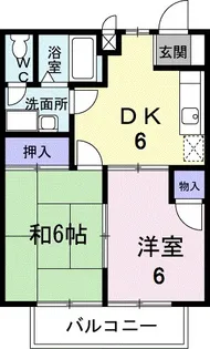 ニューシティ クロサワII【1階】の間取り