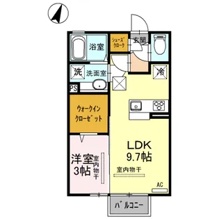 カサ・デ・プラセール【1階】の間取り