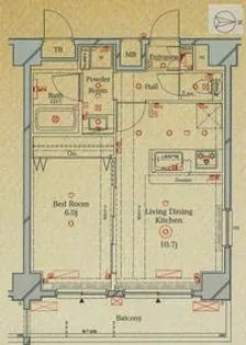 ラフィスタ品川ベイ【6階】の間取り