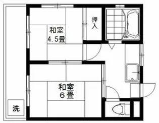藤コーポ【203号室】の間取り