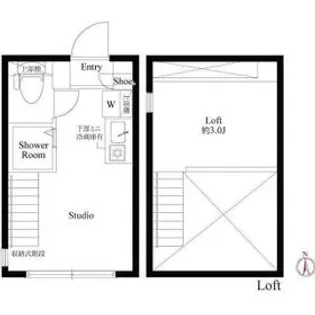 グランディール川崎【2階】の間取り