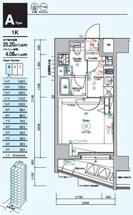 SYNEX TACHIKAWA【6階】の間取り