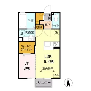 ブラウ バウム B【2階】の間取り