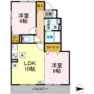 フローラ【1階】の間取り