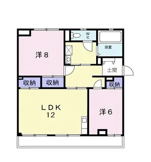 馬走グリーンハイツ【1階】の間取り