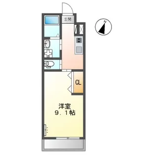 カサ アスール【2階】の間取り