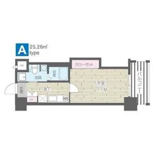 HF四条河原町レジデンス【0705号室】の間取り