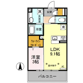 シティハウス高萩1・2 1【2階】の間取り