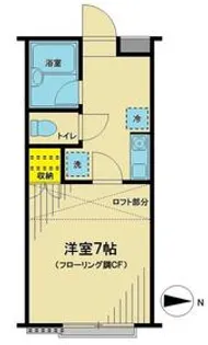 コーポ上町【203号室】の間取り