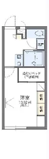 レオパレス葵【101号室】の間取り