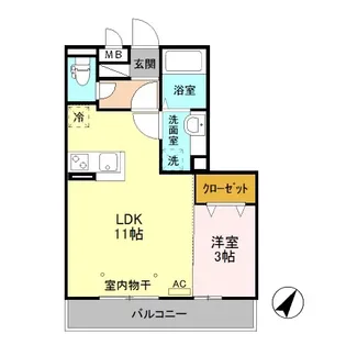 Biz STAY 古河【3階】の間取り