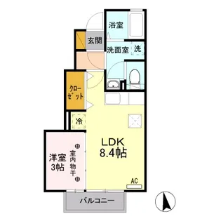 ヴィラ・ウッズ 2番館【1階】の間取り