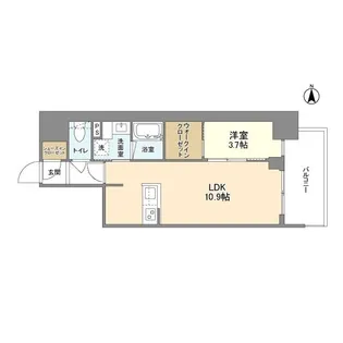 RJRプレシア南堀江【3階】の間取り