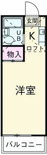 プラザ・ドゥ・スプリング【207号室】の間取り