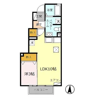 アーバンライフ・コート【1階】の間取り