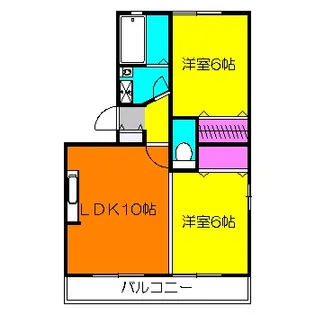 コルティーレⅠ【0201号室】の間取り