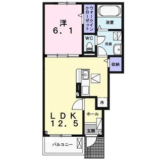 イヤサカ【1階】の間取り