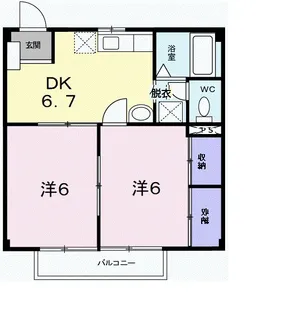 タウンズ永山【1階】の間取り