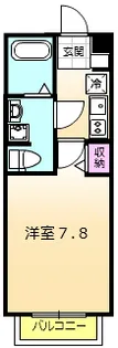 アムール メゾン Sato【0203号室】の間取り