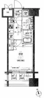 ライジングプレイス川崎【8階】の間取り