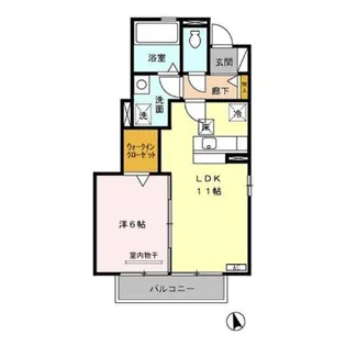 アルテール・ヒルズ A【1階】の間取り