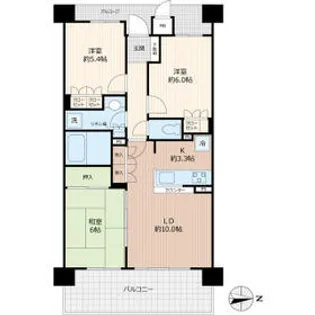 D’グラフォートレイクタウンG棟【7階】の間取り