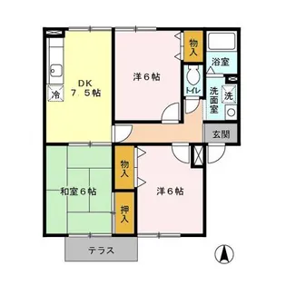 パセオみずほ台 IIAB【1階】の間取り