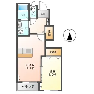ピアハウス・N【1階】の間取り