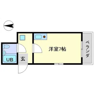 千里山ハイツ【1階】の間取り