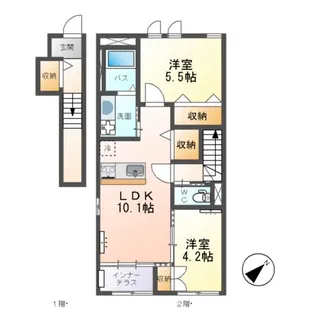 アーバンハウス【2階】の間取り