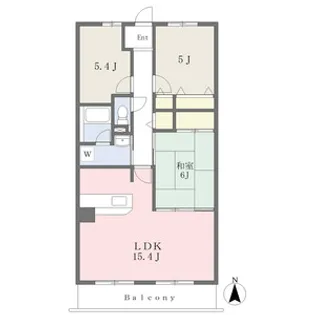 ステップイン旭【402号室】の間取り