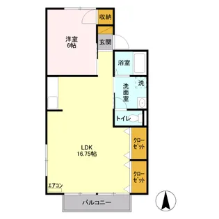 コーポ一の沢【2階】の間取り