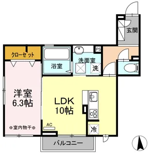 エスペランサ【2階】の間取り