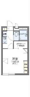 レオパレスルレーブ エイト【103号室】の間取り