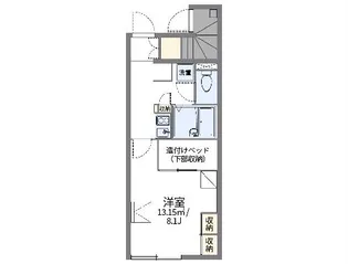 レオパレス西ノ前【106号室】の間取り