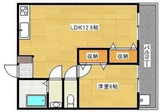 メゾンとおる【2階】の間取り