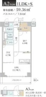 トリニティ豊中本町【2階】の間取り