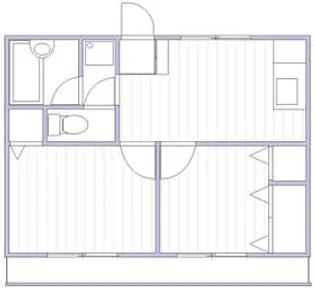 西横浜コーポ【3階】の間取り