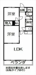 スカイレジデンス【406号室】の間取り