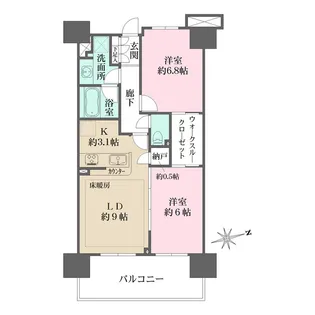 ザ・パークハウス川口【10階】の間取り