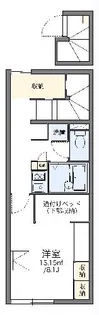 レオパレスアンシャンテ【204号室】の間取り