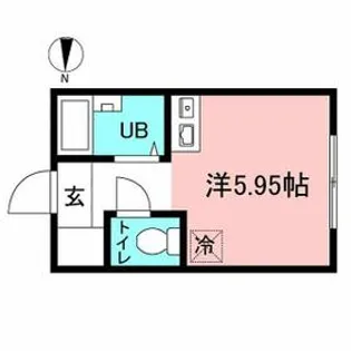 マーベラス東恋ヶ窪I【1階】の間取り