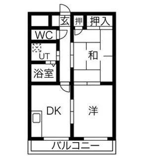 クラシティ御幸【5階】の間取り