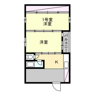 南加瀬マンション【401号室】の間取り