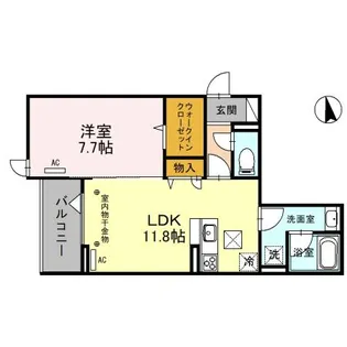 TORISIAS元今泉【1階】の間取り