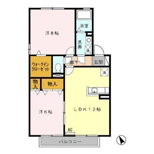 アメニティモア B【2階】の間取り