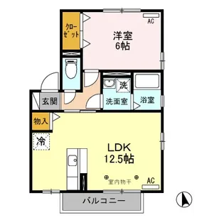パルフィールド【2階】の間取り