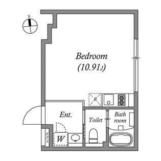 ALERO高円寺南【0105号室】の間取り