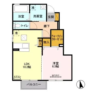 ラ・カンパーニュ B【1階】の間取り